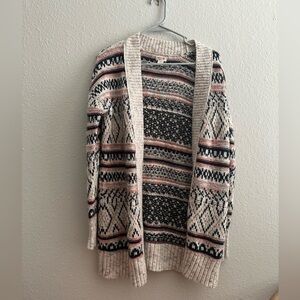 🌟 Mossimo multicolor long sleeve cozy oversized cardigan size small